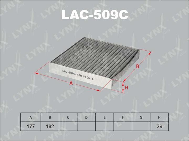 LYNXauto LAC-509C Activated Carbon Cabin Filter LAC509C