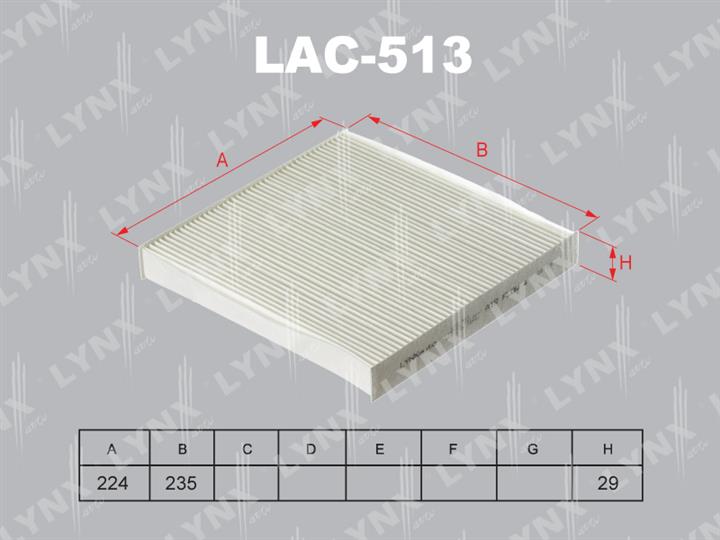 LYNXauto LAC-513 Filter, interior air LAC513
