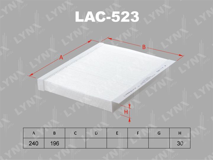 LYNXauto LAC-523 Filter, interior air LAC523
