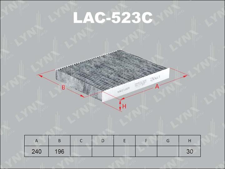 LYNXauto LAC-523C Activated Carbon Cabin Filter LAC523C