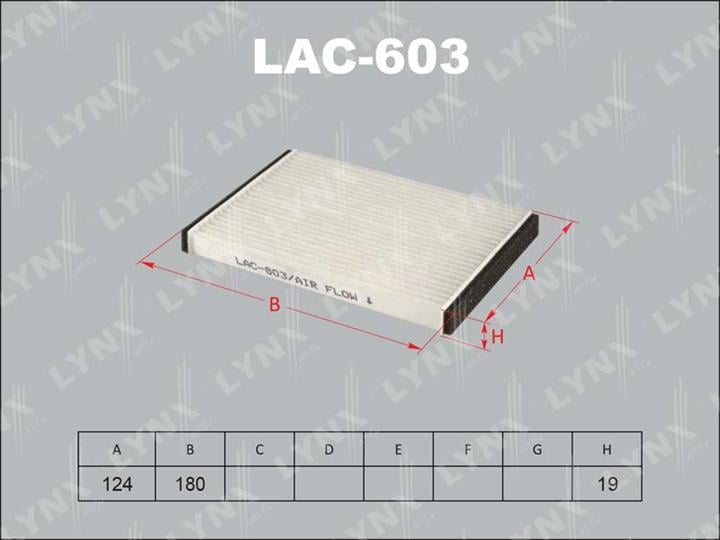 LYNXauto LAC-603 Filter, interior air LAC603
