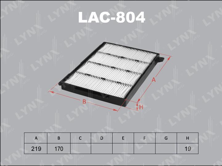 LYNXauto LAC-804 Filter, interior air LAC804