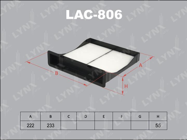 LYNXauto LAC-806 Filter, interior air LAC806