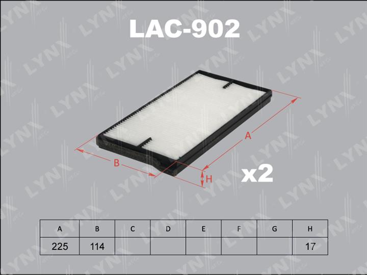 LYNXauto LAC-902 Filter, interior air LAC902