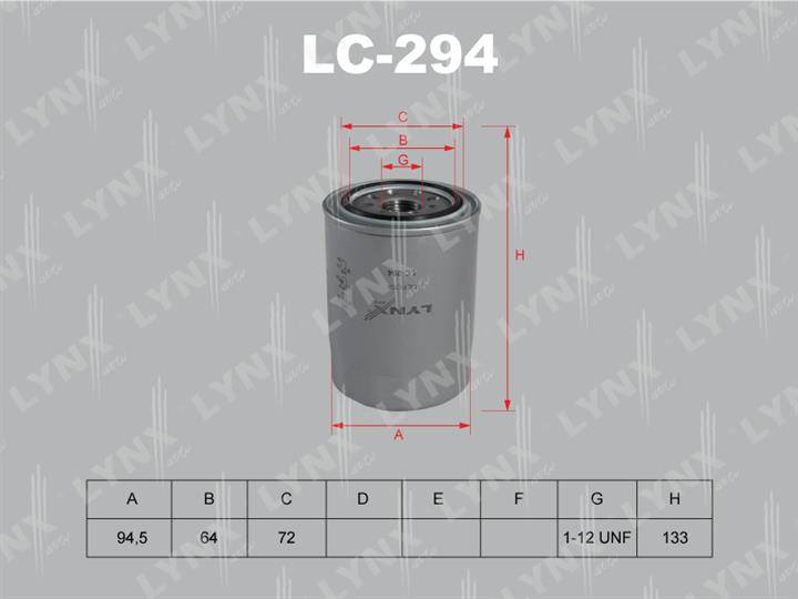 LYNXauto LC-294 Oil Filter LC294