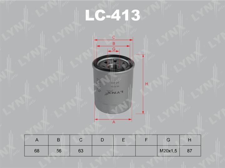 LYNXauto LC-413 Oil Filter LC413