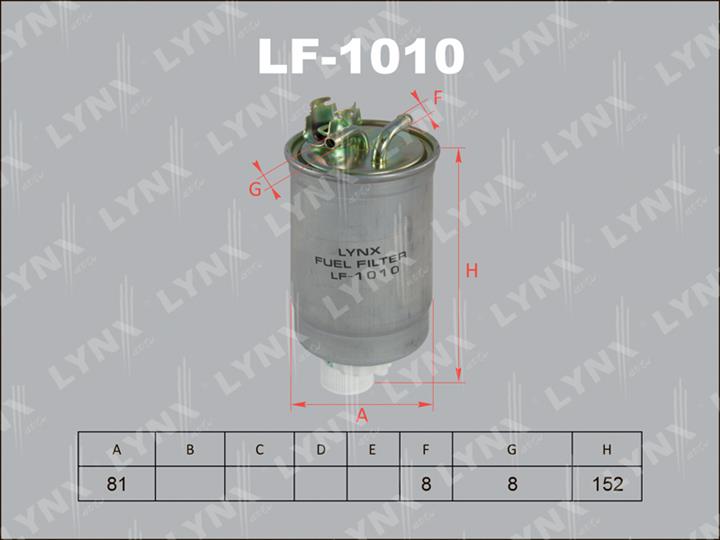 LYNXauto LF-1010 Fuel filter LF1010