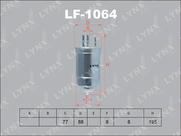 LYNXauto LF-1064 Fuel filter LF1064