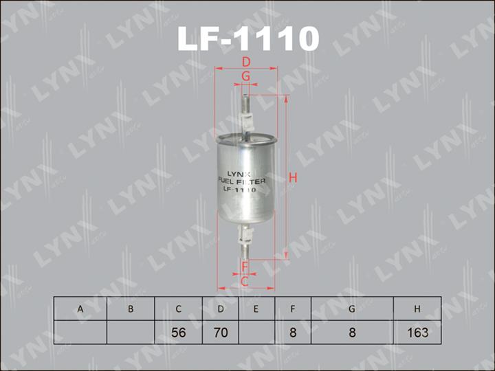 LYNXauto LF-1110 Fuel filter LF1110