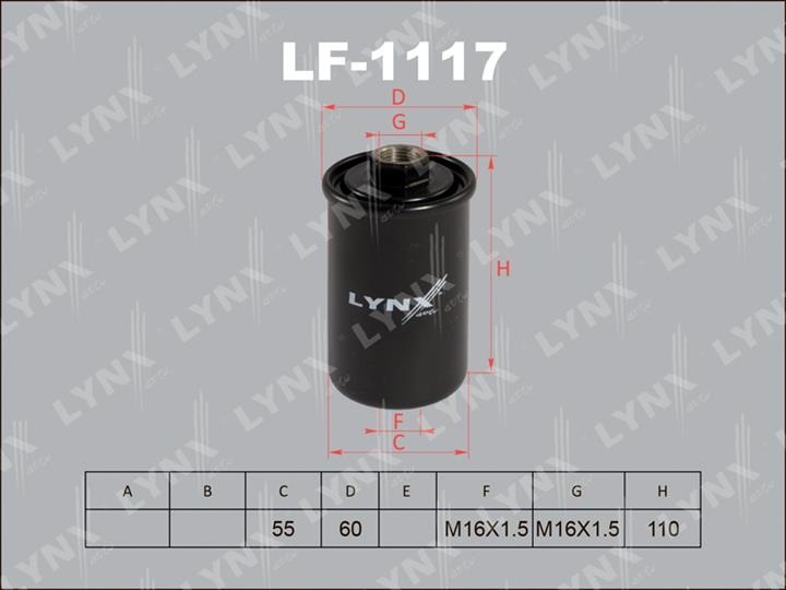 LYNXauto LF-1117 Fuel filter LF1117