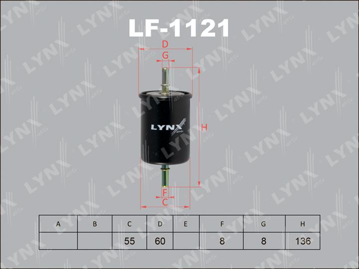 LYNXauto LF-1121 Fuel filter LF1121