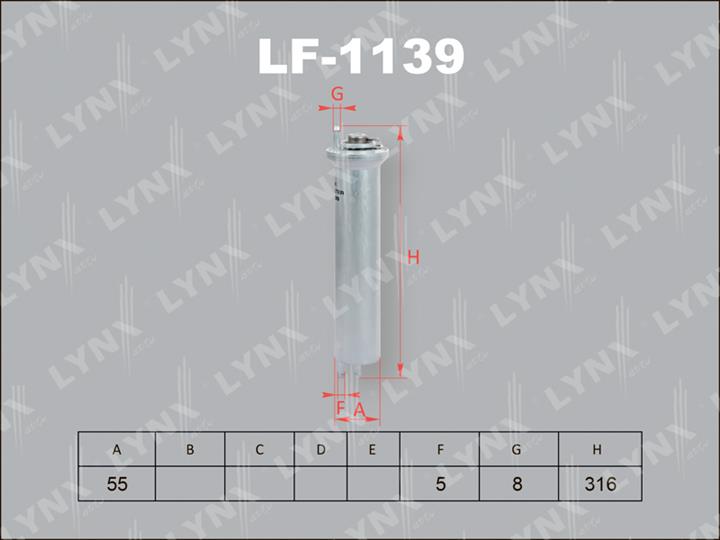 LYNXauto LF-1139 Fuel filter LF1139