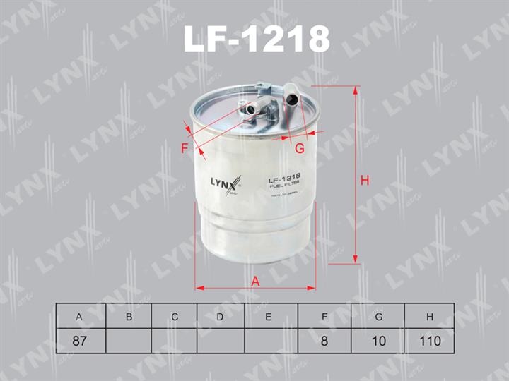 LYNXauto LF-1218 Fuel filter LF1218