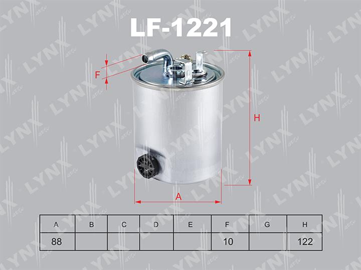 LYNXauto LF-1221 Fuel filter LF1221