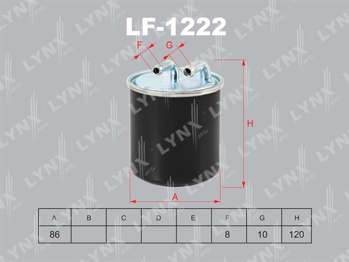 LYNXauto LF-1222 Fuel filter LF1222