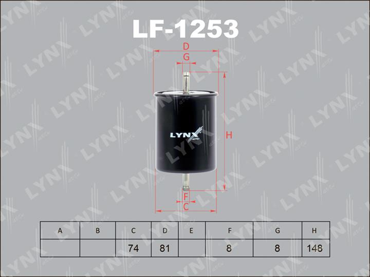 LYNXauto LF-1253 Fuel filter LF1253