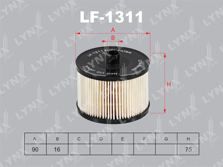 LYNXauto LF-1311 Fuel filter LF1311