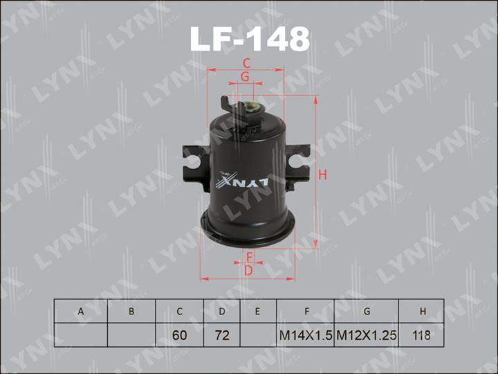 LYNXauto LF-148 Fuel filter LF148