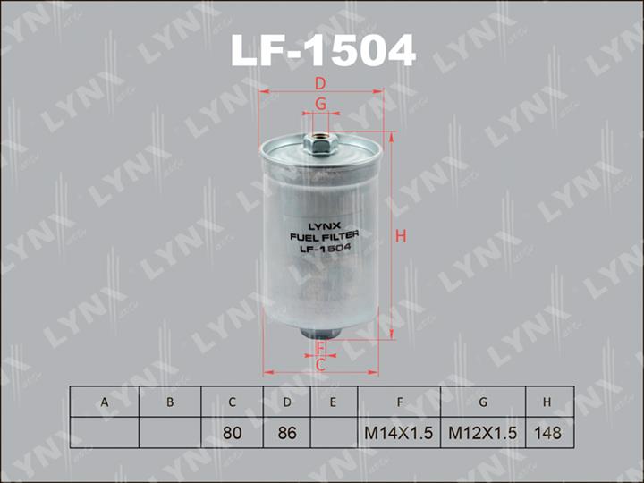 LYNXauto LF-1504 Fuel filter LF1504