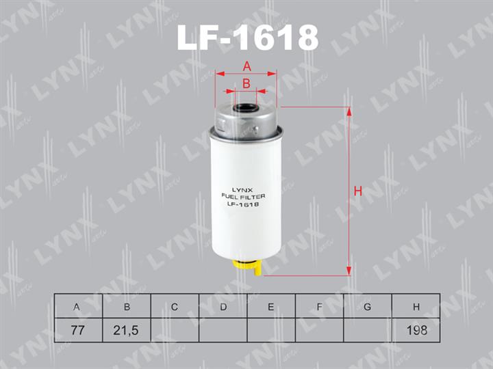 LYNXauto LF-1618 Fuel filter LF1618