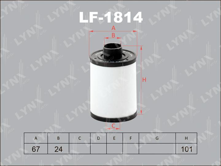 LYNXauto LF-1814 Fuel filter LF1814
