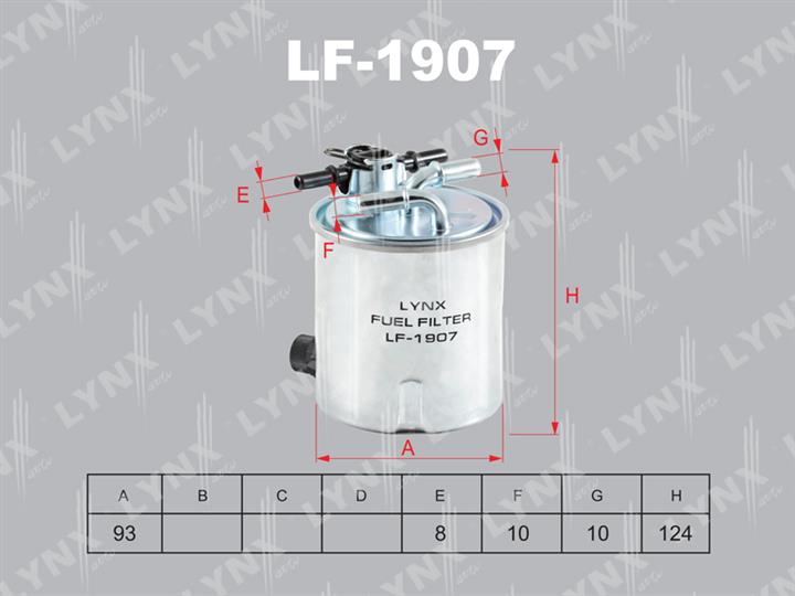 LYNXauto LF-1907 Fuel filter LF1907