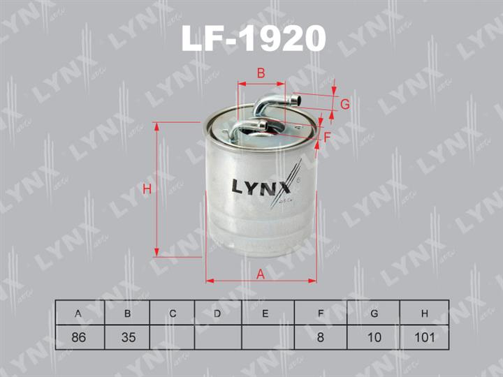 LYNXauto LF-1920 Fuel filter LF1920