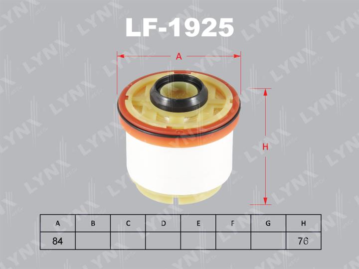 LYNXauto LF-1925 Fuel filter LF1925