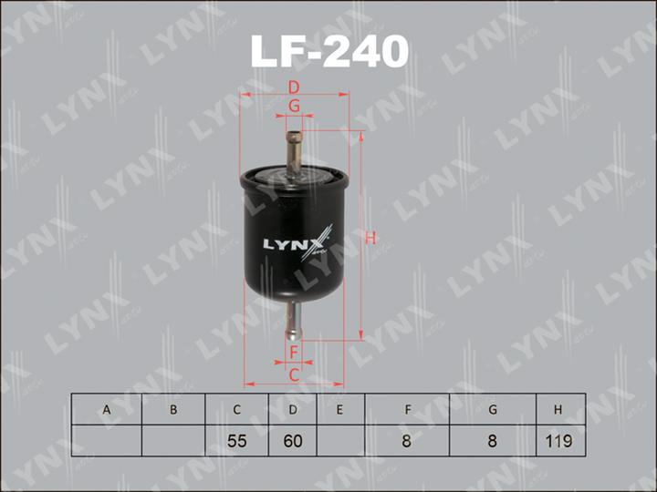 LYNXauto LF-240 Fuel filter LF240