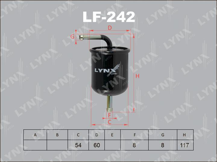 LYNXauto LF-242 Fuel filter LF242