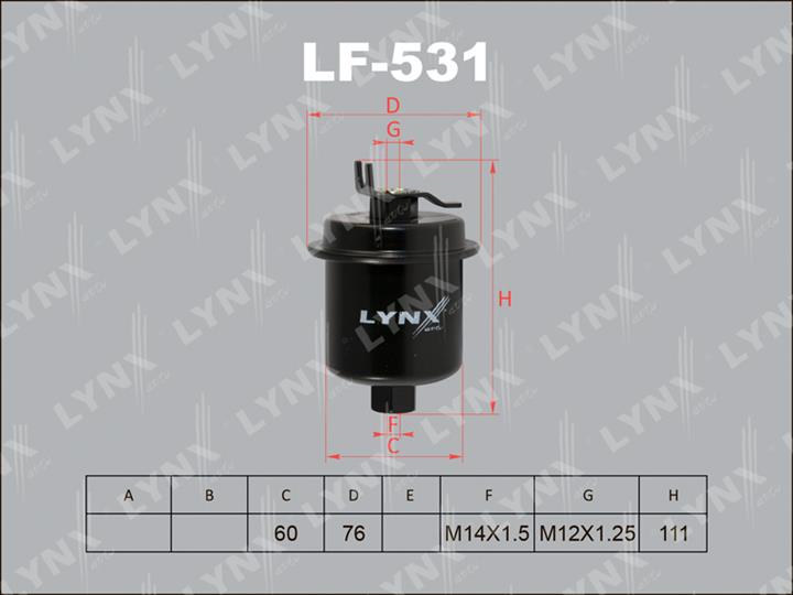 LYNXauto LF-531 Fuel filter LF531