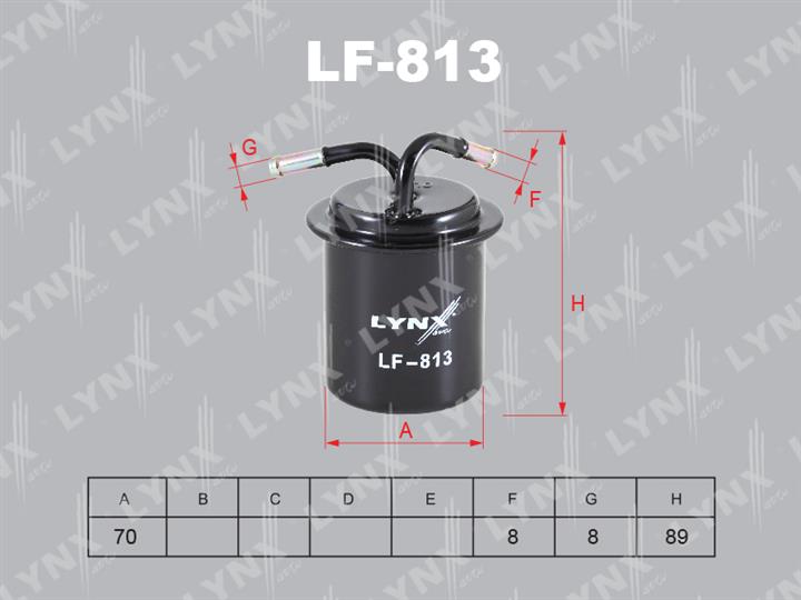 LYNXauto LF-813 Fuel filter LF813