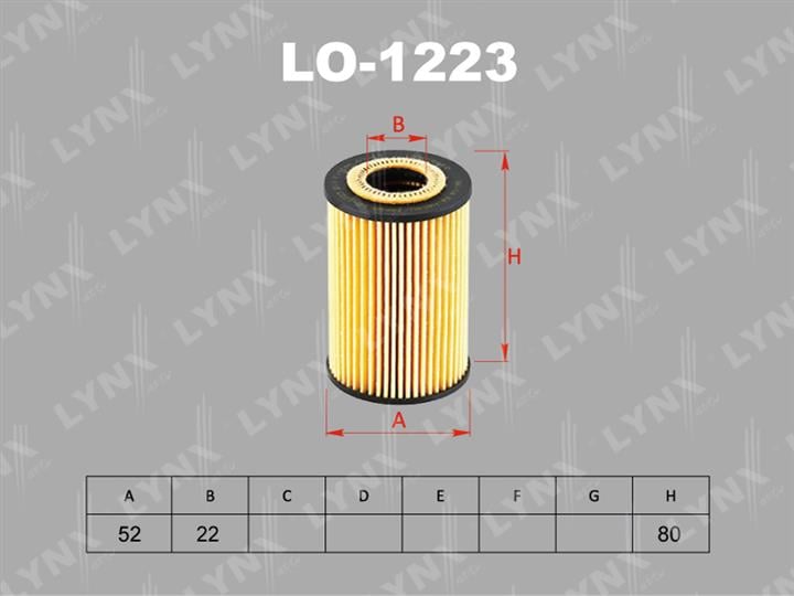LYNXauto LO-1223 Oil Filter LO1223