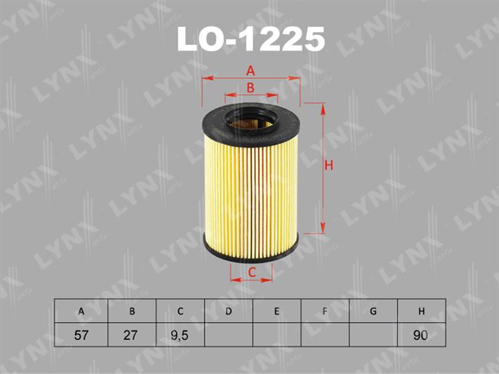 LYNXauto LO-1225 Oil Filter LO1225