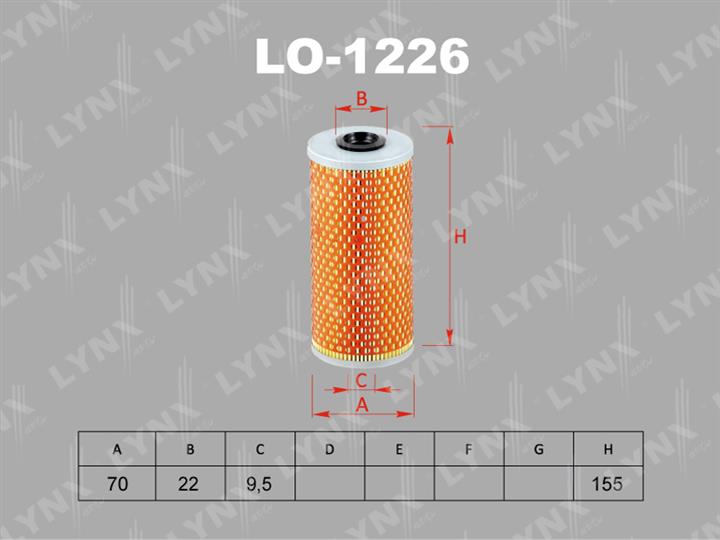 LYNXauto LO-1226 Oil Filter LO1226