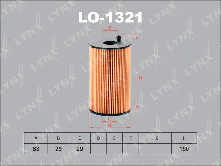 LYNXauto LO-1321 Oil Filter LO1321