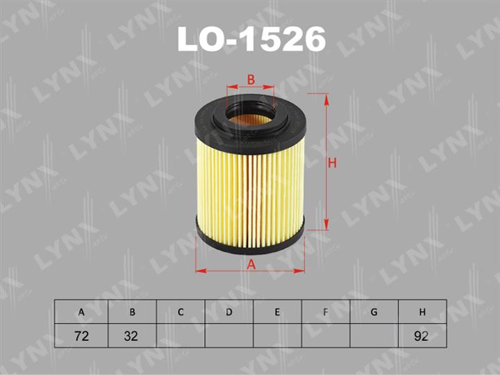 LYNXauto LO-1526 Oil Filter LO1526