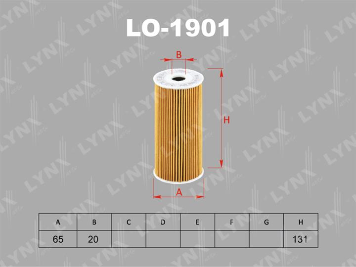 LYNXauto LO-1901 Oil Filter LO1901