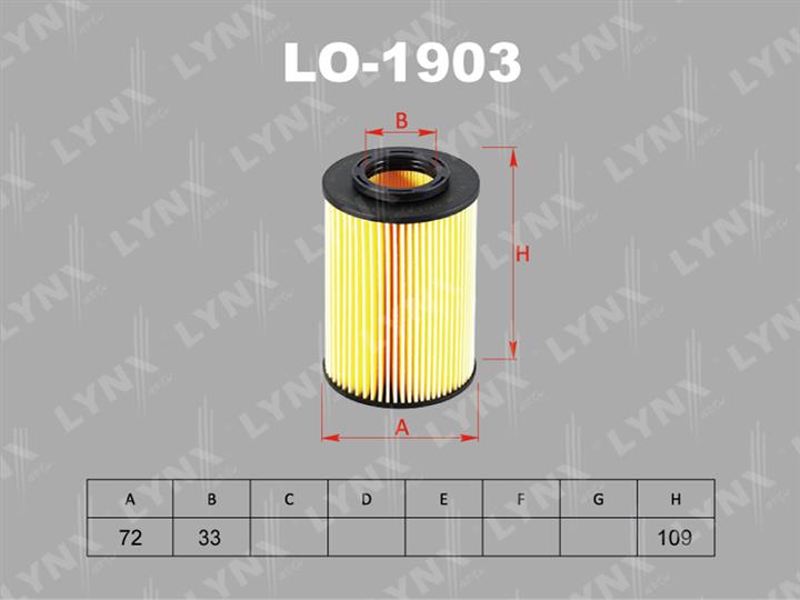 LYNXauto LO-1903 Oil Filter LO1903