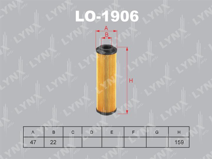 LYNXauto LO-1906 Oil Filter LO1906