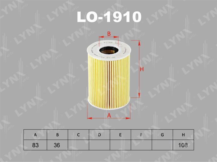 LYNXauto LO-1910 Oil Filter LO1910
