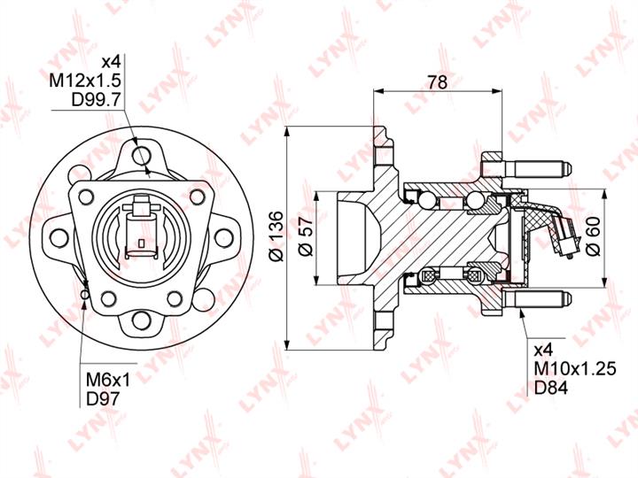 LYNXauto WH-1131 Wheel bearing kit WH1131