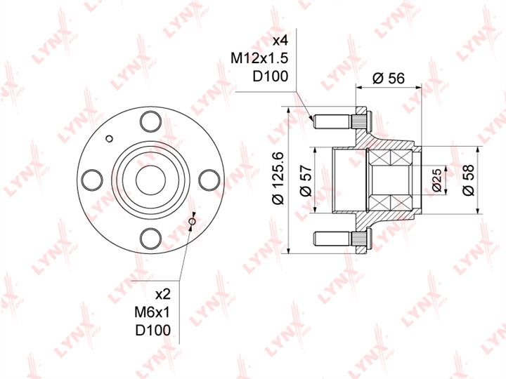LYNXauto WH-1363 Wheel bearing kit WH1363