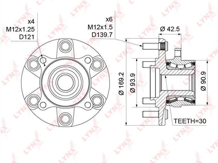 LYNXauto WH-1137 Wheel bearing kit WH1137