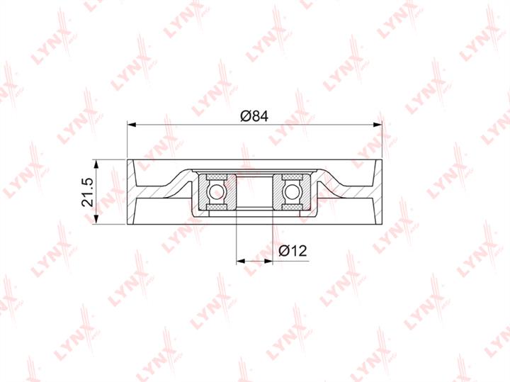 LYNXauto PB-5052 V-ribbed belt tensioner (drive) roller PB5052