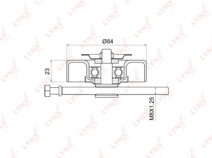 LYNXauto PB-5017 V-ribbed belt tensioner (drive) roller PB5017