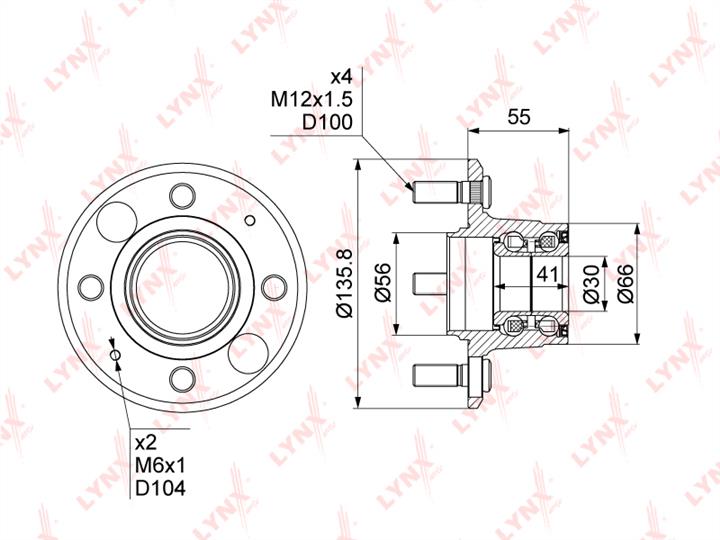 LYNXauto WH-1423 Wheel bearing kit WH1423