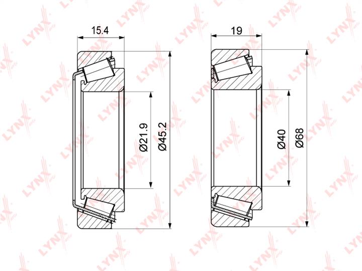 LYNXauto WB-1283 Wheel bearing kit WB1283