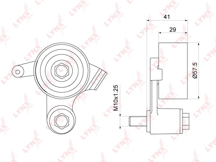 LYNXauto PB-1152 Tensioner pulley, timing belt PB1152