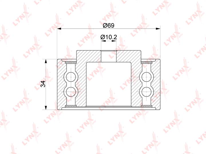 LYNXauto PB-3139 Tensioner pulley, timing belt PB3139